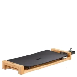 Bordgrill 50x25 cm 2200W non-stick svart/bambus