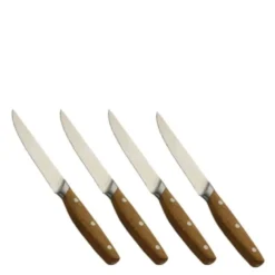 Bosco grillkniv 13 cm 4 stk stål/eik