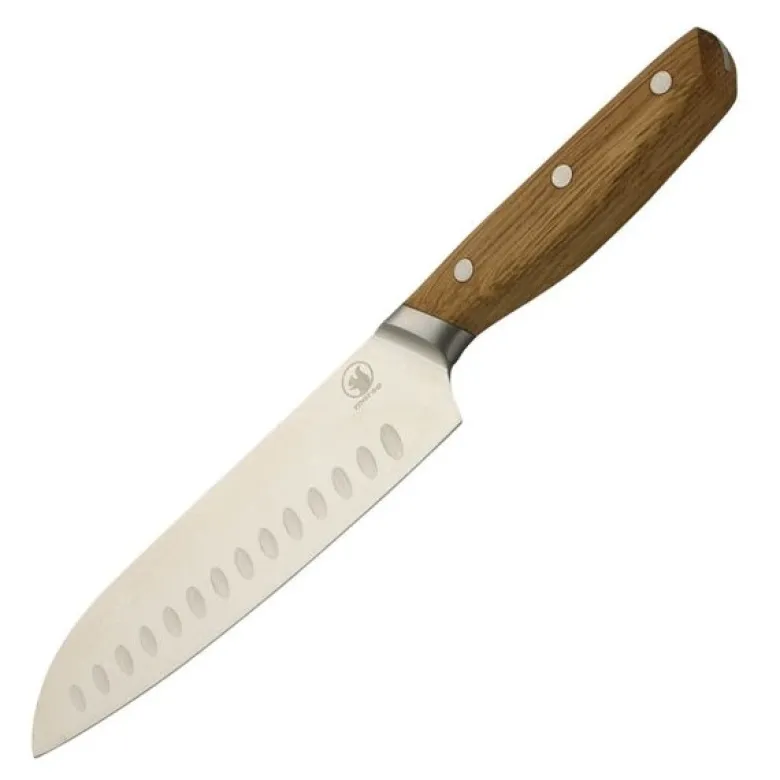 Bosco santokukniv 18 cm stål/eik