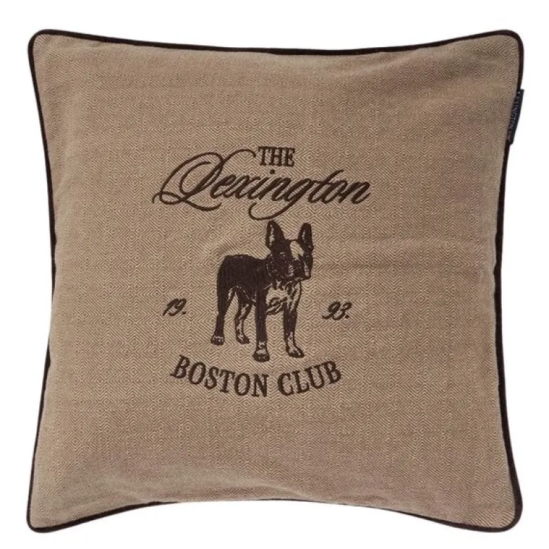 Boston Club putetrekk fløyel 50x50 cm beige/brown