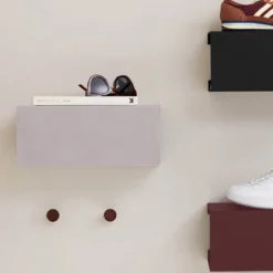 BoxShelf hylle 35x25x15 cm Stone Silver