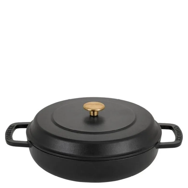 Braiser støpejernsgryte 28 cm 5L svart