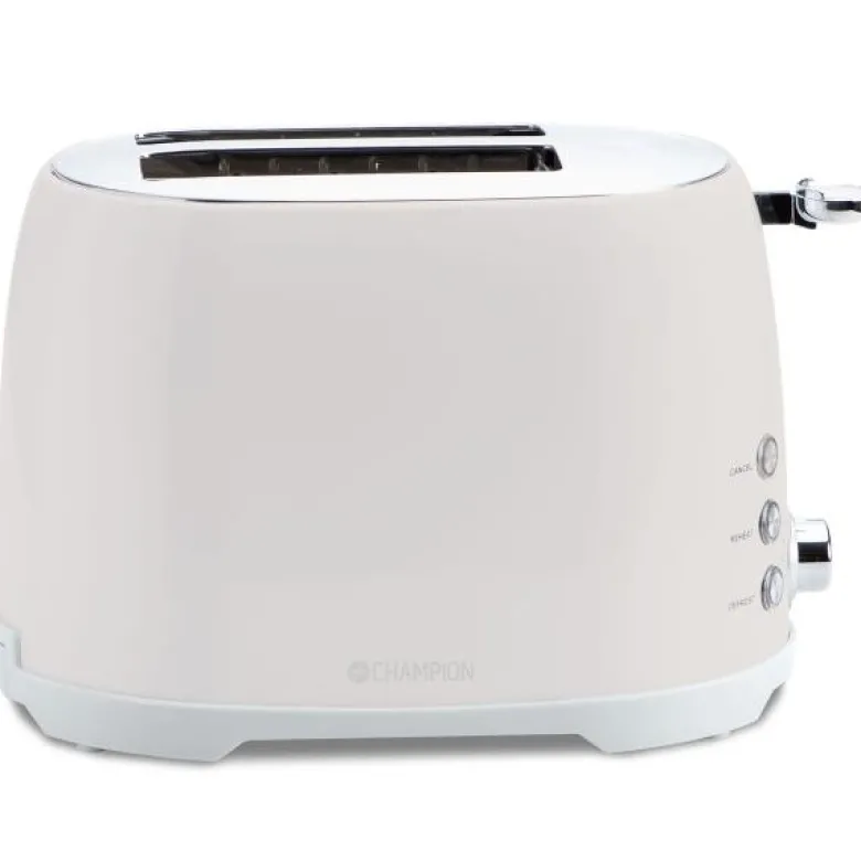 Brødrister 2 skiver creme white