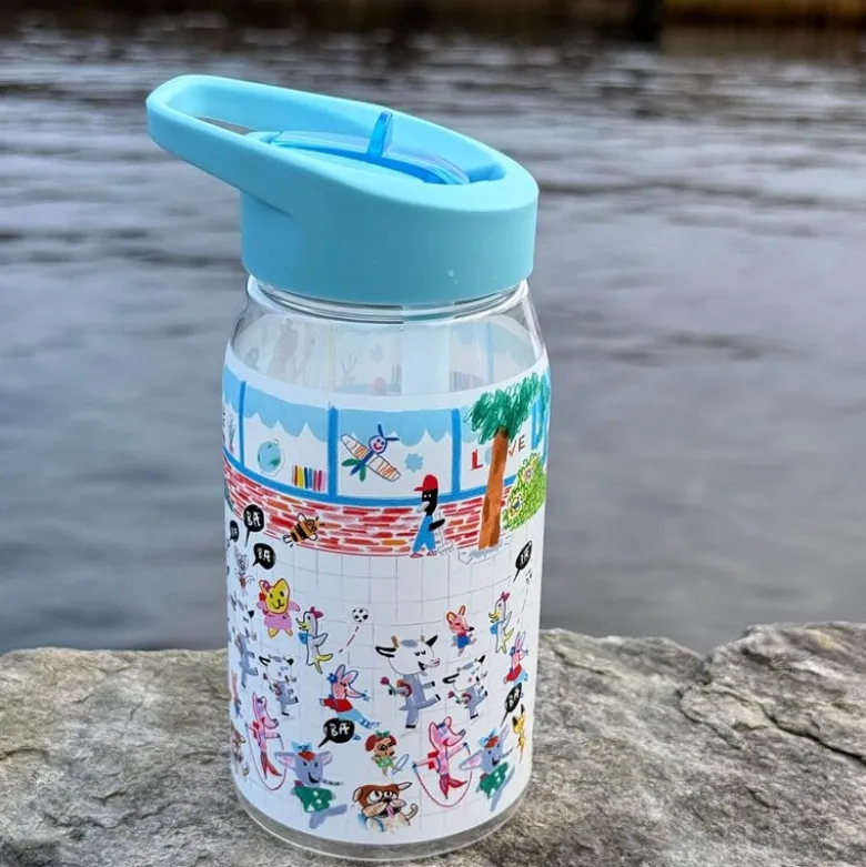 Bukkene Bruse drikkeflaske 0,5L back to school blå