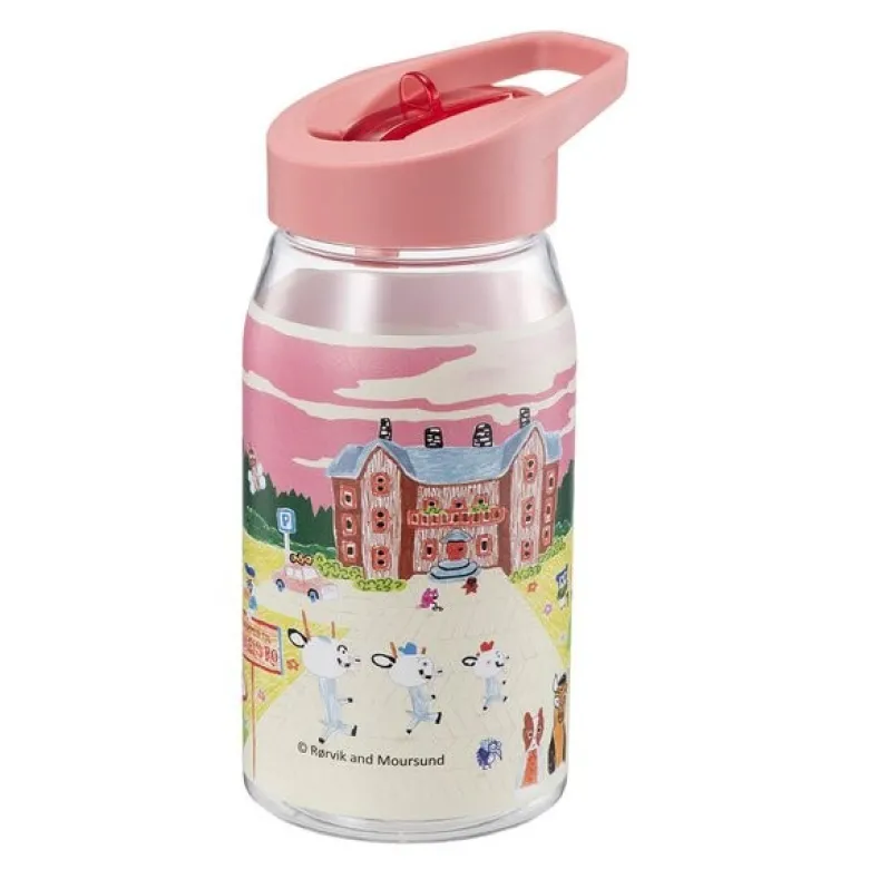Bukkene Bruse drikkeflaske 0,5L back to school rosa
