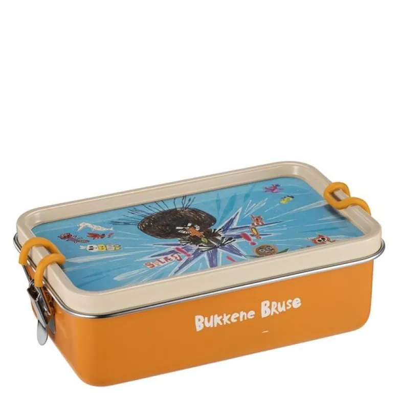 Bukkene Bruse matboks 1L oransje/multi