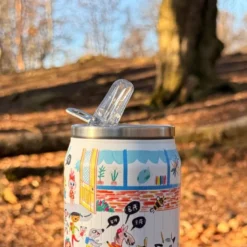 Bukkene Bruse termoflaske 28 cl back to school hvit