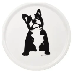 Buster serveringsbrett 38x38 cm hvit/svart