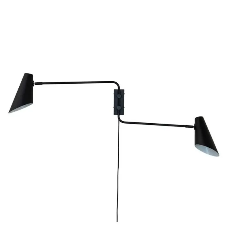 Cale vegglampe 46 cm svart