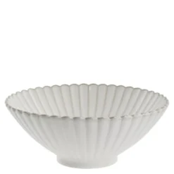 Camille skål 10x25 cm råhvit
