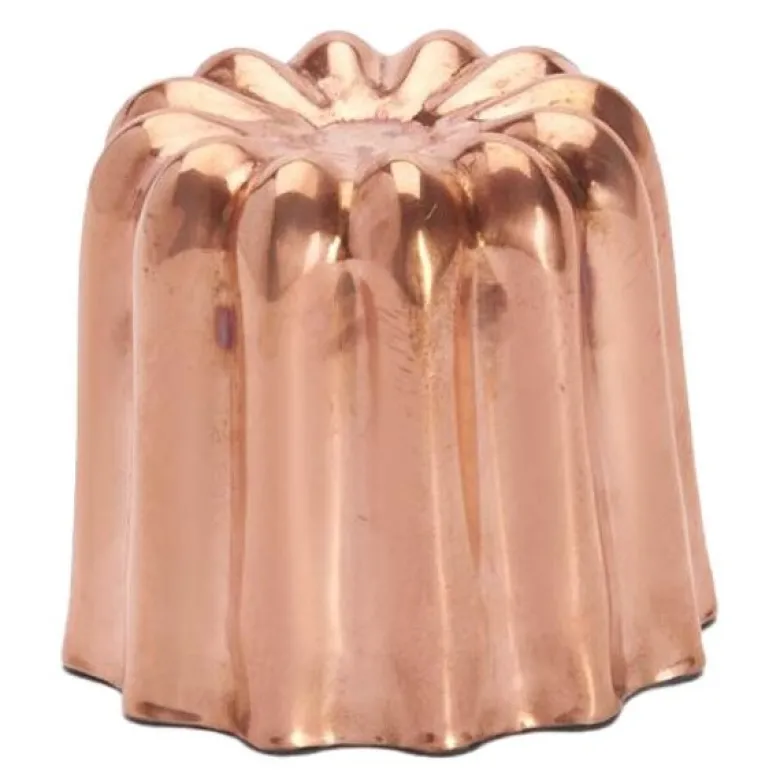 Canéles mould bakeform 3,5 cm kobber