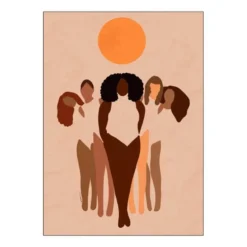 Carelle N'guessan poster 50x70 cm w.o.m.e.n