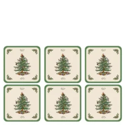 Christmas Tree glassbrikke 6 stk