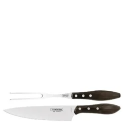 Churrasco forskjærsett 2 deler brun