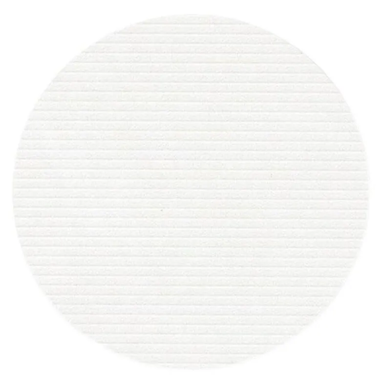 Circle Corduroy glassbrikke 10 cm Pure White