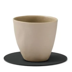 Circle Nupo glassbrikke 10 cm svart