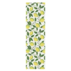 Citroner bordløper 35x120 cm gul