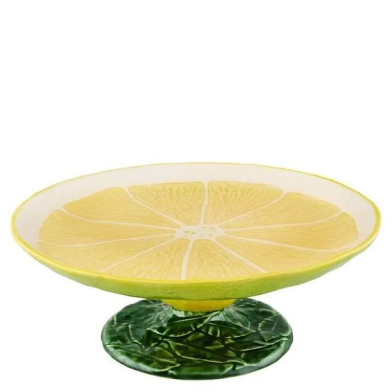 Citron kakefat på stett 33 cm sitrongul/grønn