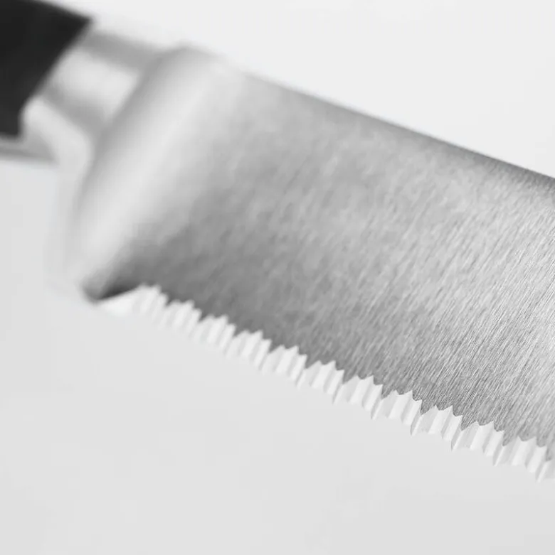Classic brødkniv 23 cm dobbelttannet svart
