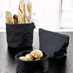 Classic brødpose stor 21x23 cm svart