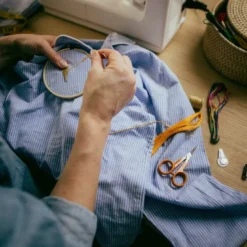 Classic broderisaks 10 cm oransje