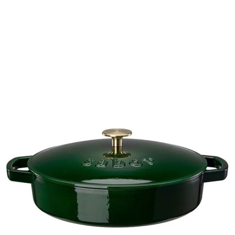 Classic buffetgryte 3,5L støpejern Shiny Green