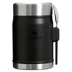 Classic mattermos med skje 0,4L svart