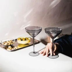 Claude cocktailglass 25 cl 2 stk grå