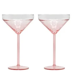 Claude cocktailglass 25 cl 2 stk rosa