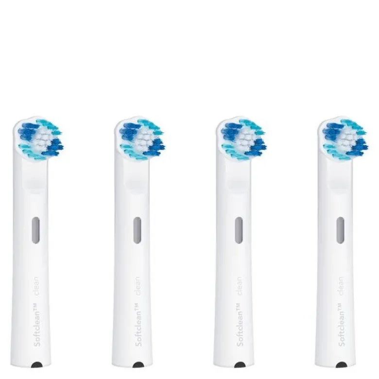 Clean Smile børstehode TBR-4C 4 stk hvit