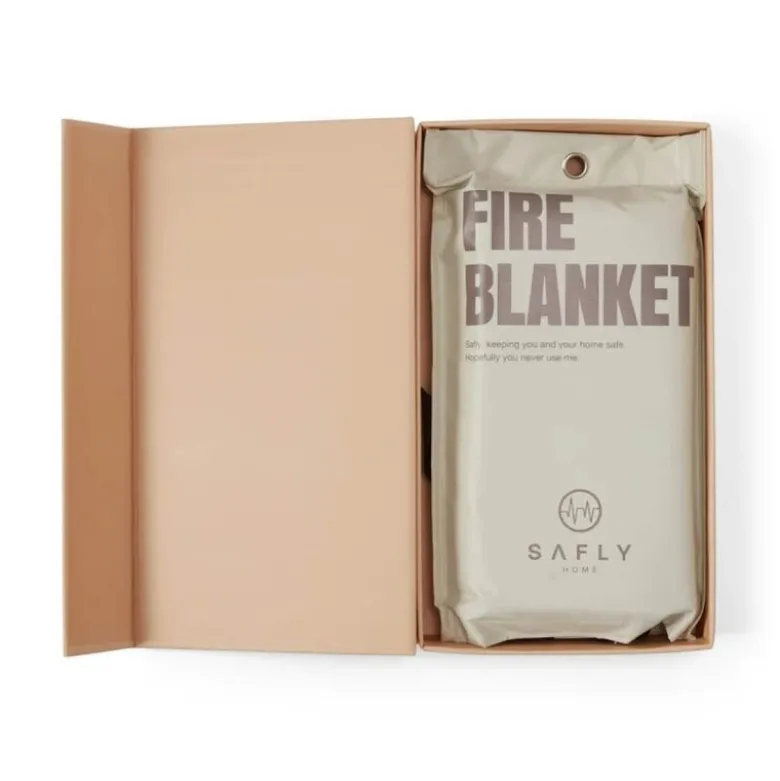 Coffee Table Book med brannteppe 16x28 cm beige
