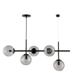 COMO pendel 39 cm smoke/svart