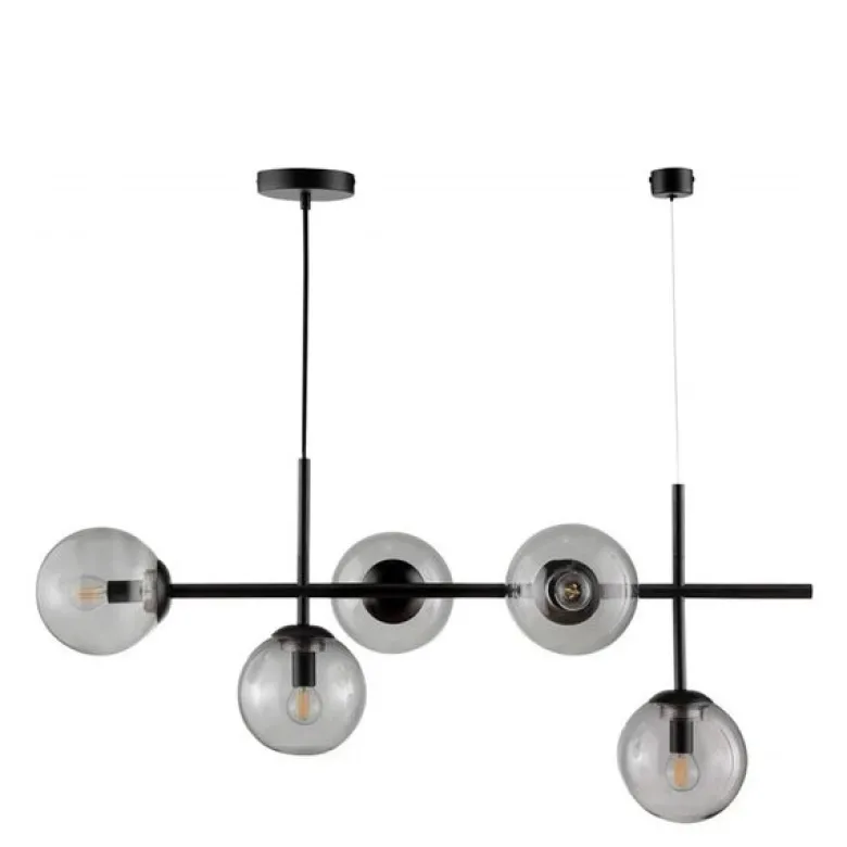 COMO pendel 39 cm smoke/svart