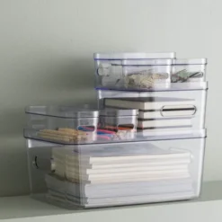 Compact oppbevaringsboks slim 1,3L klar