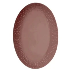 Confetti ovalt fat 36x25,5 cm bordeaux