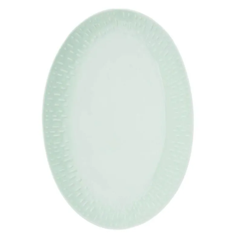 Confetti ovalt fat 36x25,5 cm pistachio