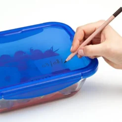 Cook & Go matboks 20x15 cm 0,8L klar/blå