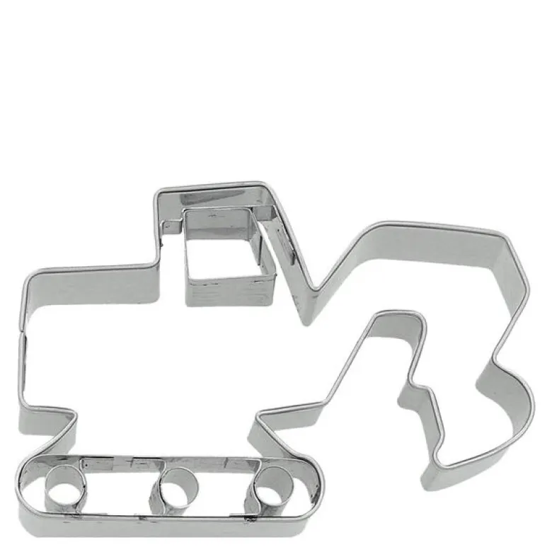 Cookie Cutters pepperkakeform gravemaskin 8,5 cm rustfritt stål