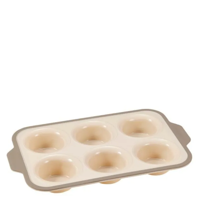 Cookie muffinsform til 6 stk beige