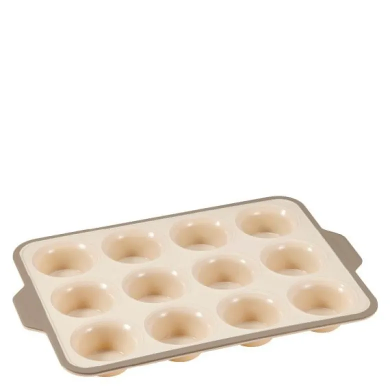 Cookie muffnsform 12 stk beige