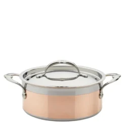 Copperbond gryte med lokk 2,8L kobber