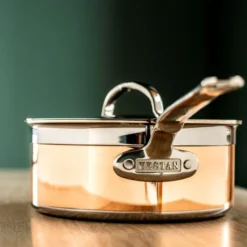 Copperbond kasserolle med lokk 1,4L kobber