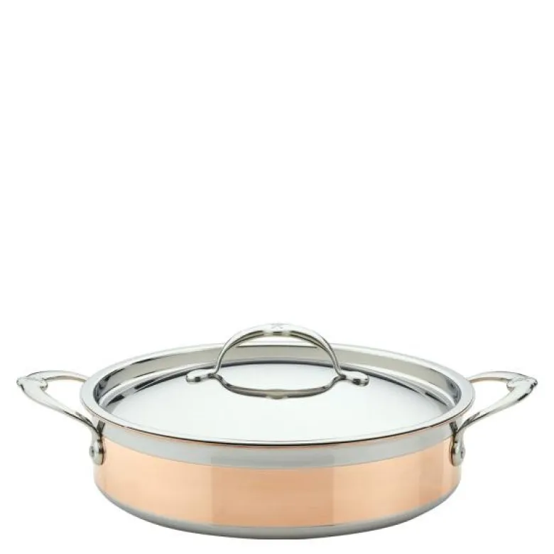 Copperbond sauteuse med lokk 3,3L kobber