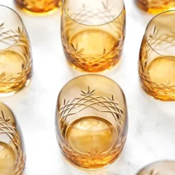 Crispy Aqua vannglass 23 cl 2 stk citrine