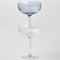Crispy Gatsby champagneskål 30 cl 2 stk sapphire