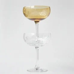 Crispy Gatsby champagneskål 30 cl 2 stk citrine