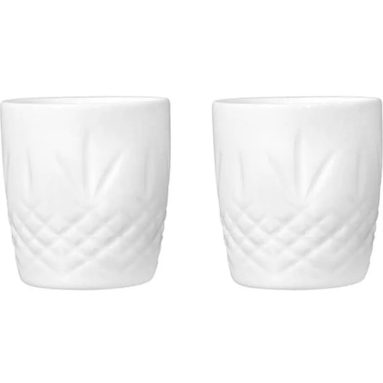 Crispy Porcelain krus 28,5 cl 2 stk hvit