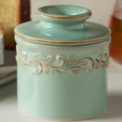 Crock Antique smørklokke havgrønn