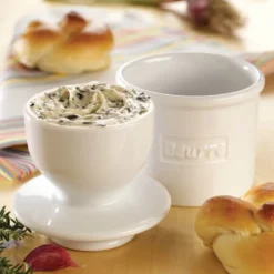 Crock Classic smørklokke hvit
