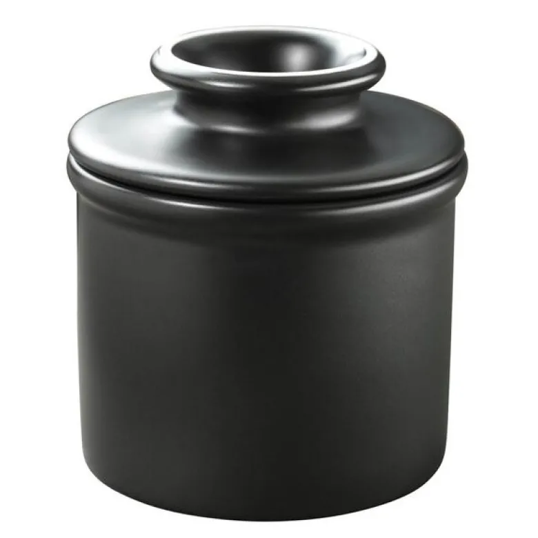 Crock Classic smørklokke svart matt